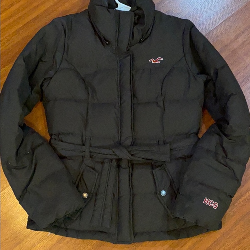 Dark brown Abercrombie & Fitch puffer